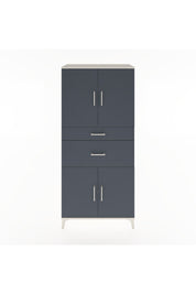 Hyperion Dolap 4 Raflı 2 Çekmeceli 4 Kapaklı 88x44x195 Aytaşı-Antrasit