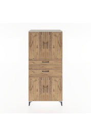 Hyperion Dolap 4 Raflı 2 Çekmeceli 4 Kapaklı 88x44x195 Aytaşı-Çam