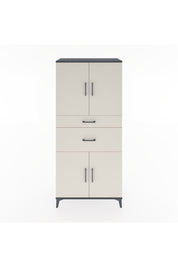 Hyperion Dolap 4 Raflı 2 Çekmeceli 4 Kapaklı 88x44x195 Antrasit-Aytaşı