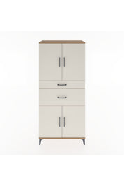 Hyperion Dolap 4 Raflı 2 Çekmeceli 4 Kapaklı 88x44x195 Çam-Aytaşı