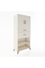Hyperion Dolap 4 Raflı 2 Çekmeceli 2 Kapaklı 88x44x195 Aytaşı-Aytaşı