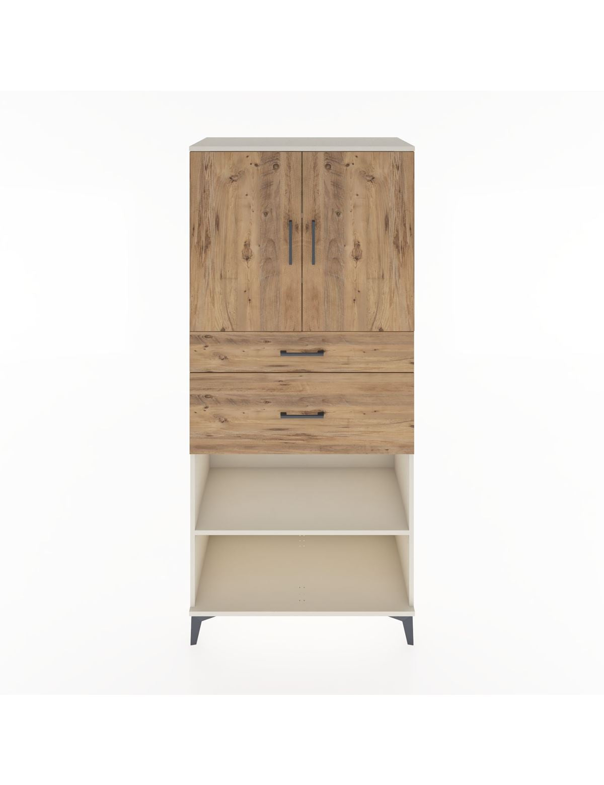 Hyperion Dolap 4 Raflı 2 Çekmeceli 2 Kapaklı 88x44x195 Aytaşı-Çam