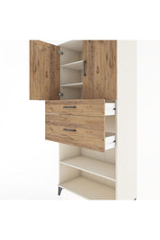 Hyperion Dolap 4 Raflı 2 Çekmeceli 2 Kapaklı 88x44x195 Aytaşı-Çam