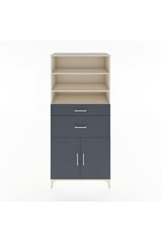 Hyperion Dolap 4 Raflı 2 Çekmeceli 2 Kapaklı 88x44x195 Aytaşı-Antrasit