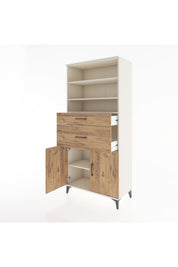 Hyperion Dolap 4 Raflı 2 Çekmeceli 2 Kapaklı 88x44x195 Aytaşı-Çam