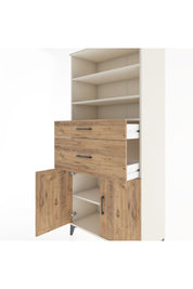 Hyperion Dolap 4 Raflı 2 Çekmeceli 2 Kapaklı 88x44x195 Aytaşı-Çam