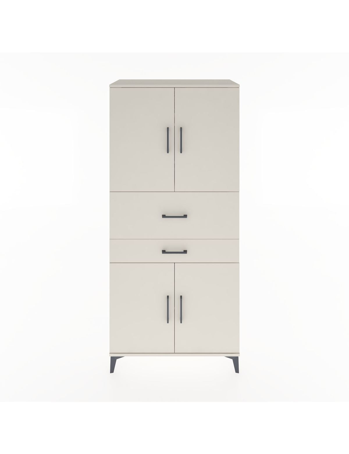 Hyperion Dolap 4 Raflı 2 Çekmeceli 4 Kapaklı 88x44x195 Aytaşı-Aytaşı