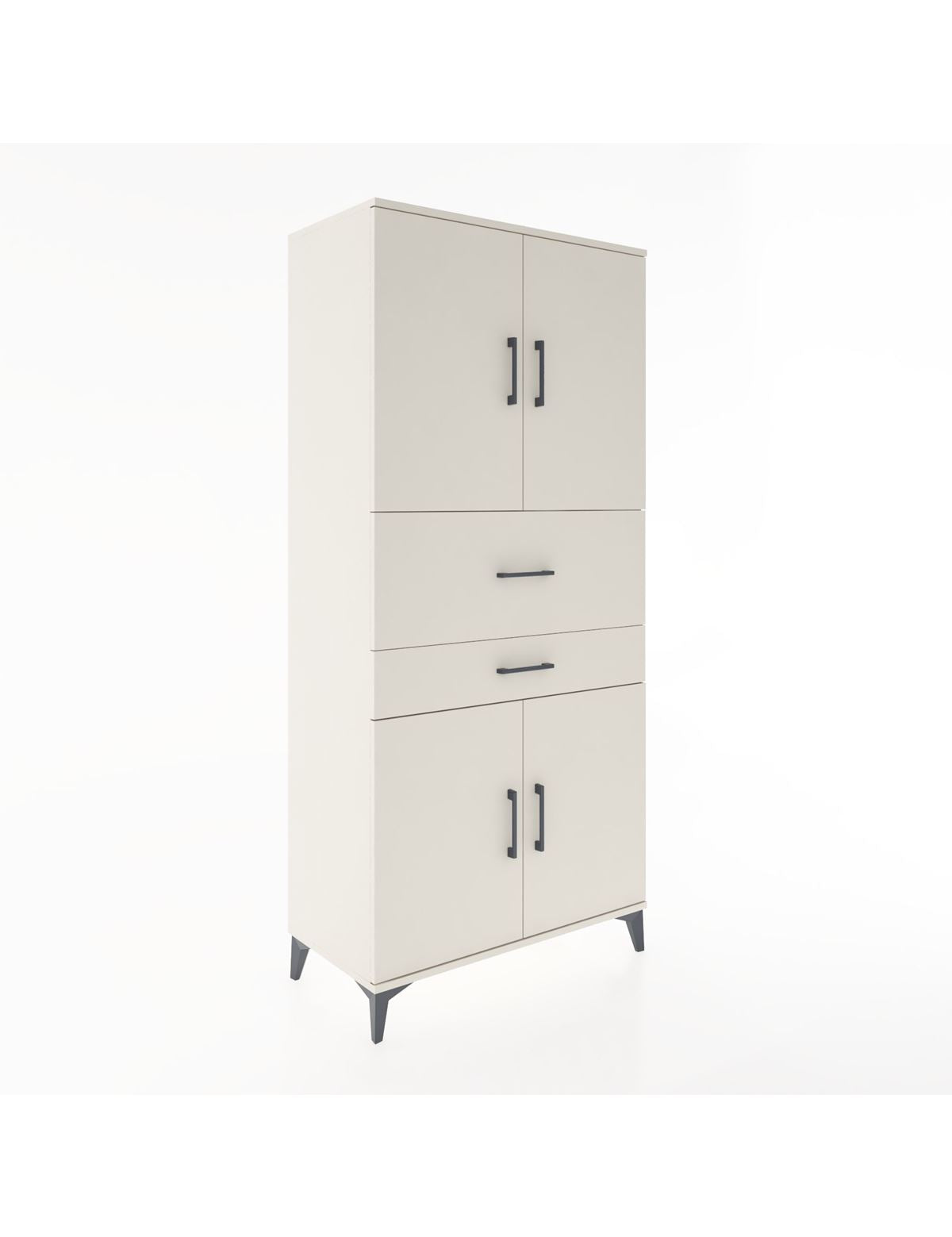 Hyperion Dolap 4 Raflı 2 Çekmeceli 4 Kapaklı 88x44x195 Aytaşı-Aytaşı