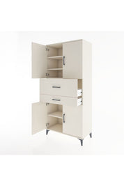Hyperion Dolap 4 Raflı 2 Çekmeceli 4 Kapaklı 88x44x195 Aytaşı-Aytaşı