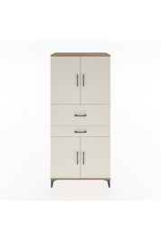 Hyperion Dolap 4 Raflı 2 Çekmeceli 4 Kapaklı 88x44x195 Çam-Aytaşı