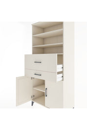 Hyperion Dolap 4 Raflı 2 Çekmeceli 2 Kapaklı 88x44x195 Aytaşı-Aytaşı