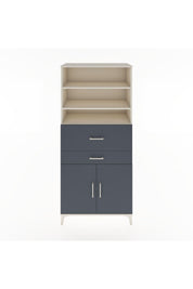 Hyperion Dolap 4 Raflı 2 Çekmeceli 2 Kapaklı 88x44x195 Aytaşı-Antrasit