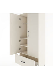 Hyperion Dolap 3 Raflı Tek Çekmeceli Tek Askılı 88x44x195 Aytaşı-Aytaşı