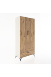 Hyperion Dolap 3 Raflı Tek Çekmeceli Tek Askılı 88x44x195 Aytaşı-Çam