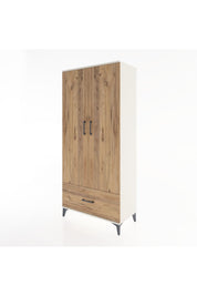 Hyperion Dolap 3 Raflı Tek Çekmeceli Tek Askılı 88x44x195 Aytaşı-Çam