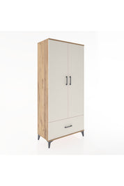 Hyperion Dolap 3 Raflı Tek Çekmeceli Tek Askılı 88x44x195 Çam-Aytaşı
