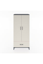 Hyperion Dolap 5 Raflı Tek Çekmeceli 2 Kapaklı 88x44x195 Antrasit-Aytaşı