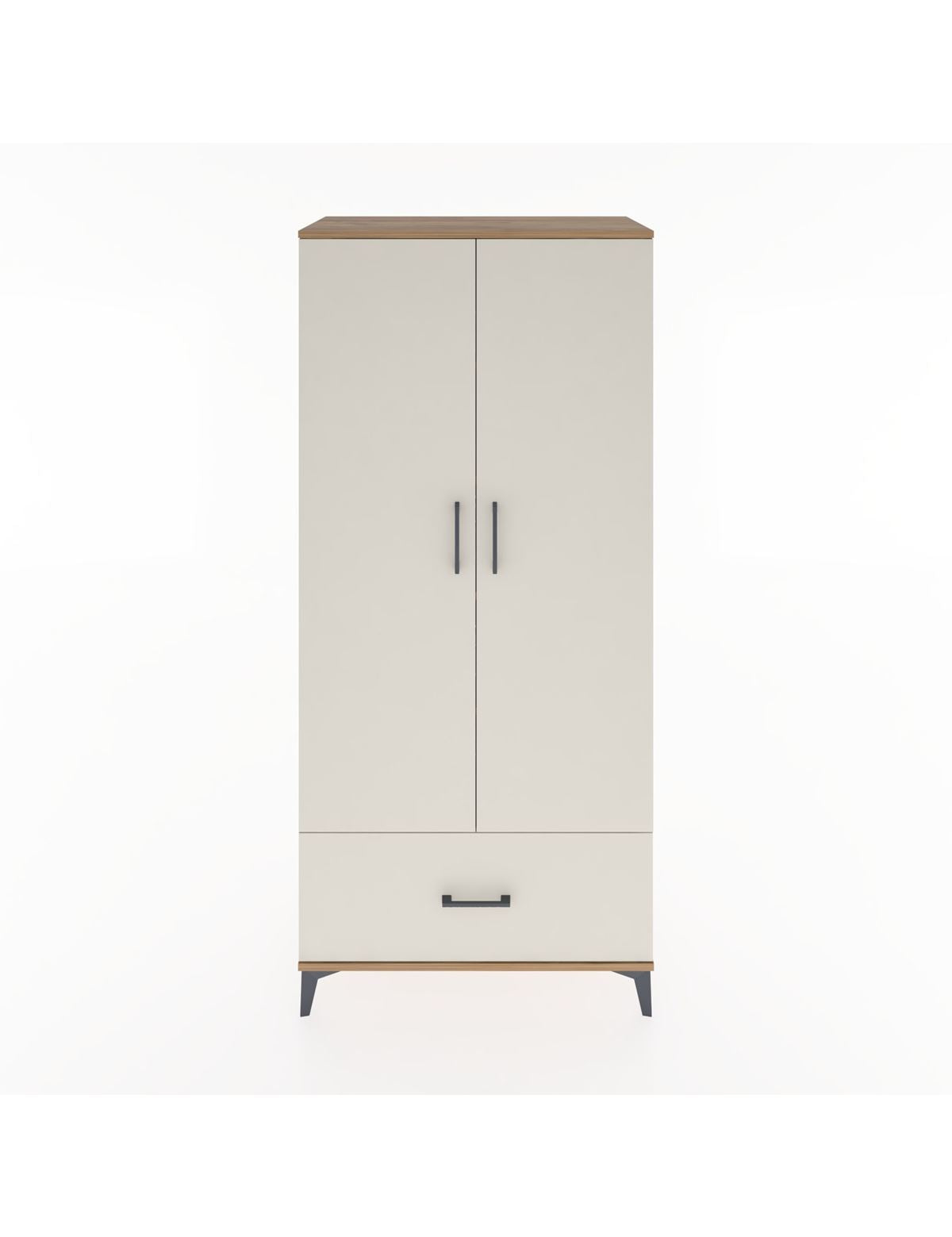 Hyperion Dolap 5 Raflı Tek Çekmeceli 2 Kapaklı 88x44x195 Çam-Aytaşı