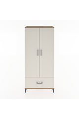 Hyperion Dolap 5 Raflı Tek Çekmeceli 2 Kapaklı 88x44x195