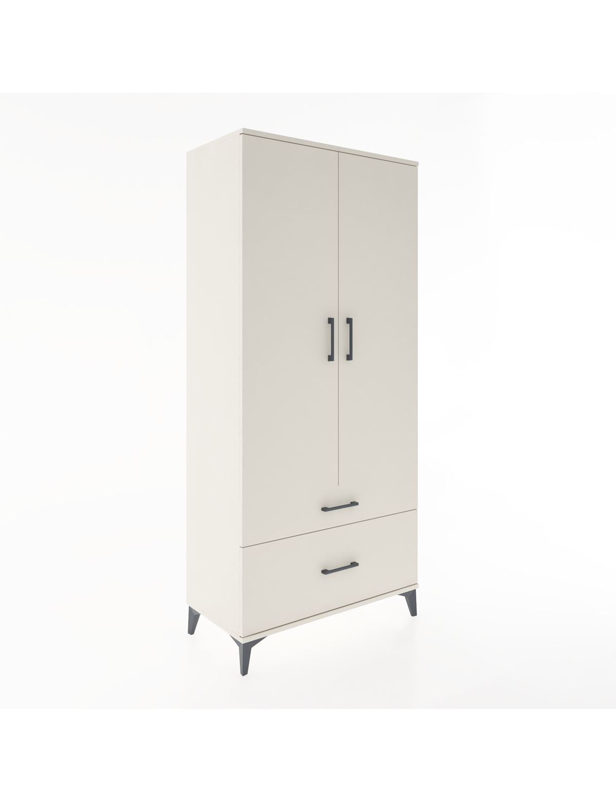 Hyperion Dolap 2 Raflı 2 Çekmeceli Tek Askılı 88x44x195 Aytaşı-Aytaşı