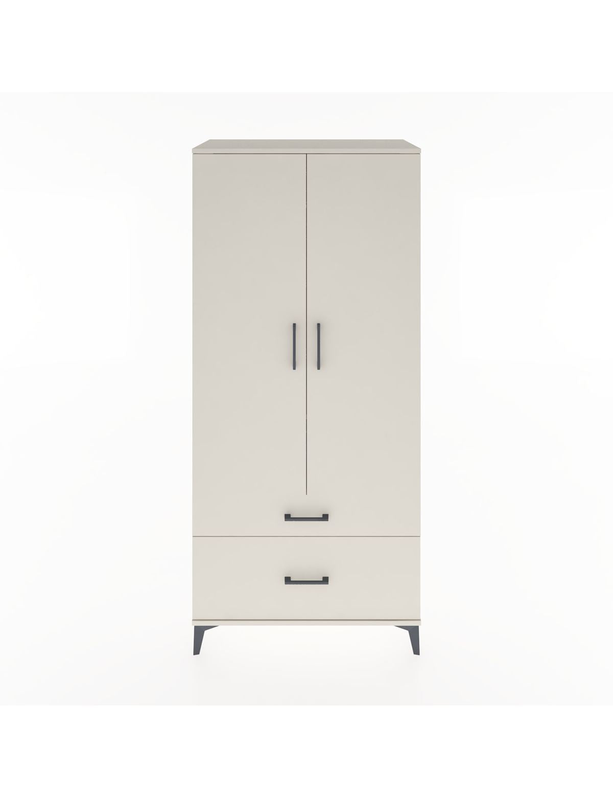 Hyperion Dolap 2 Raflı 2 Çekmeceli Tek Askılı 88x44x195 Aytaşı-Aytaşı