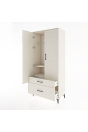 Hyperion Dolap 2 Raflı 2 Çekmeceli Tek Askılı 88x44x195 Aytaşı-Aytaşı