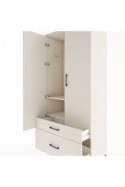 Hyperion Dolap 2 Raflı 2 Çekmeceli Tek Askılı 88x44x195 Aytaşı-Aytaşı