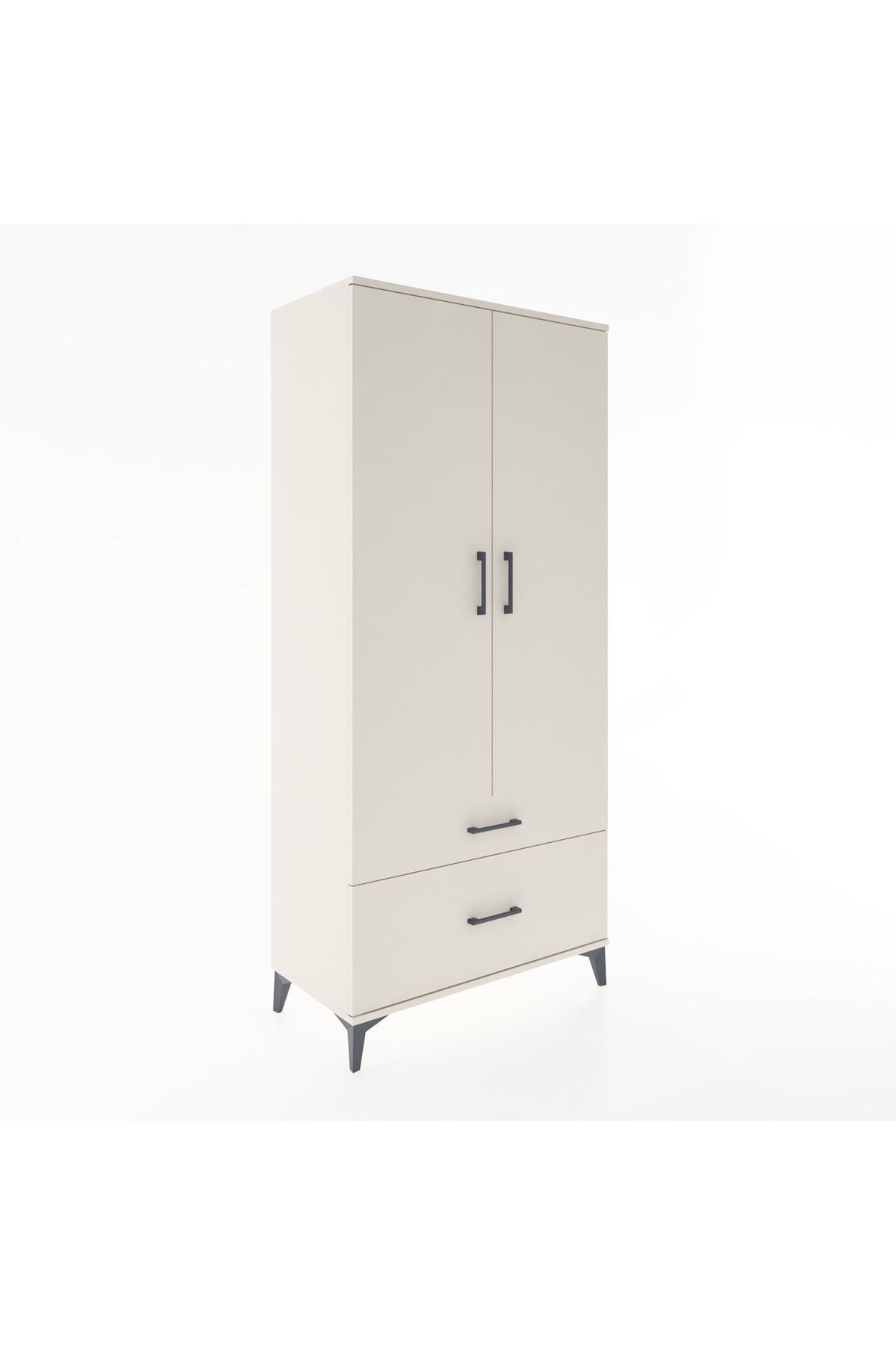 Hyperion Dolap 4 Raflı 2 Çekmeceli 2 Kapaklı 88x44x195 Aytaşı-Aytaşı