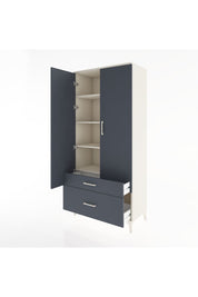 Hyperion Dolap 4 Raflı 2 Çekmeceli 2 Kapaklı 88x44x195 Aytaşı-Antrasit