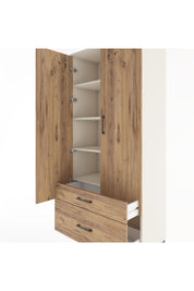 Hyperion Dolap 4 Raflı 2 Çekmeceli 2 Kapaklı 88x44x195 Aytaşı-Çam