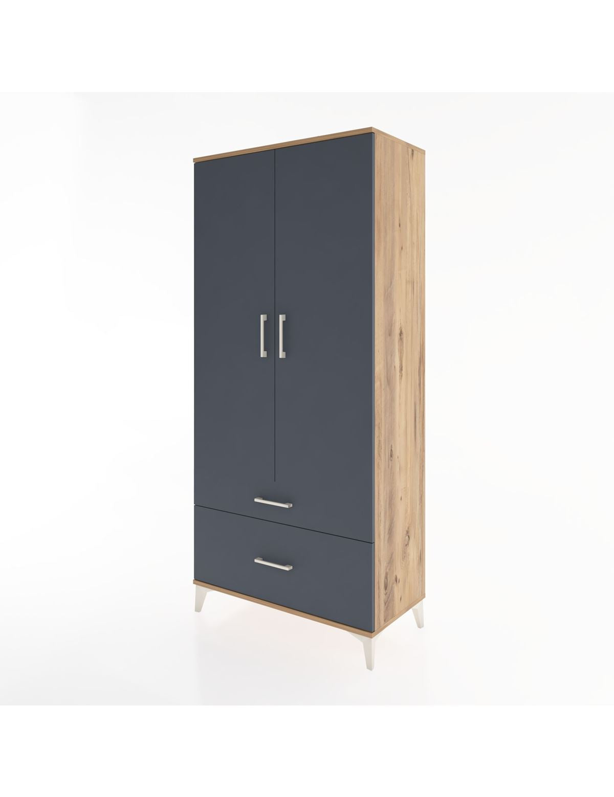 Hyperion Dolap 4 Raflı 2 Çekmeceli 2 Kapaklı 88x44x195 - S60M014V8B