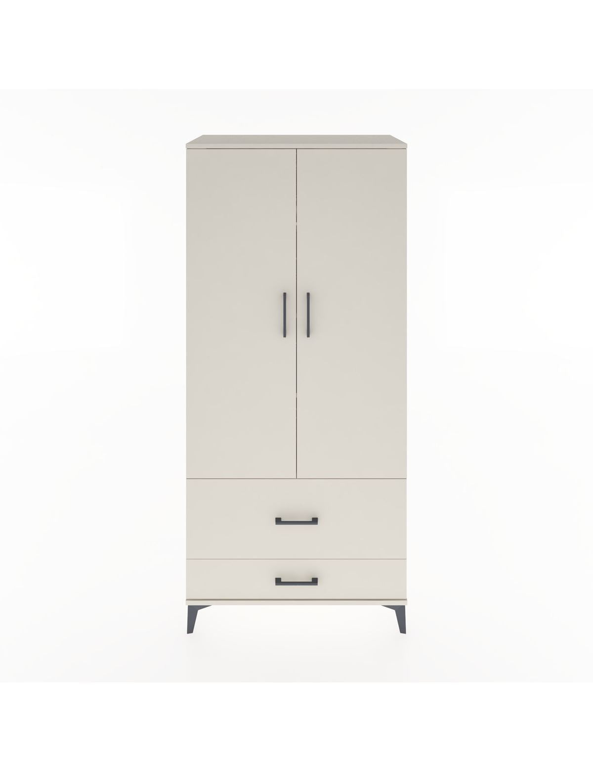 Hyperion Dolap 4 Raflı 2 Çekmeceli 2 Kapaklı 88x44x195 Aytaşı-Aytaşı