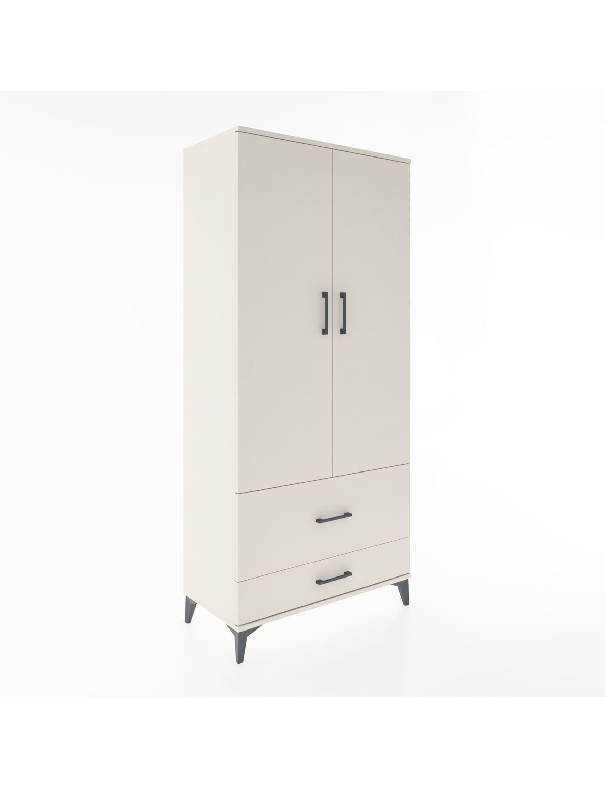 Hyperion Dolap 4 Raflı 2 Çekmeceli 2 Kapaklı 88x44x195 Aytaşı-Aytaşı