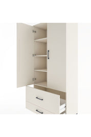 Hyperion Dolap 4 Raflı 2 Çekmeceli 2 Kapaklı 88x44x195 Aytaşı-Aytaşı