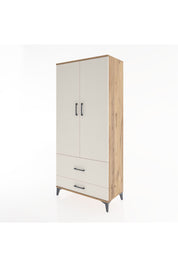 Hyperion Dolap 4 Raflı 2 Çekmeceli 2 Kapaklı 88x44x195 Çam-Aytaşı