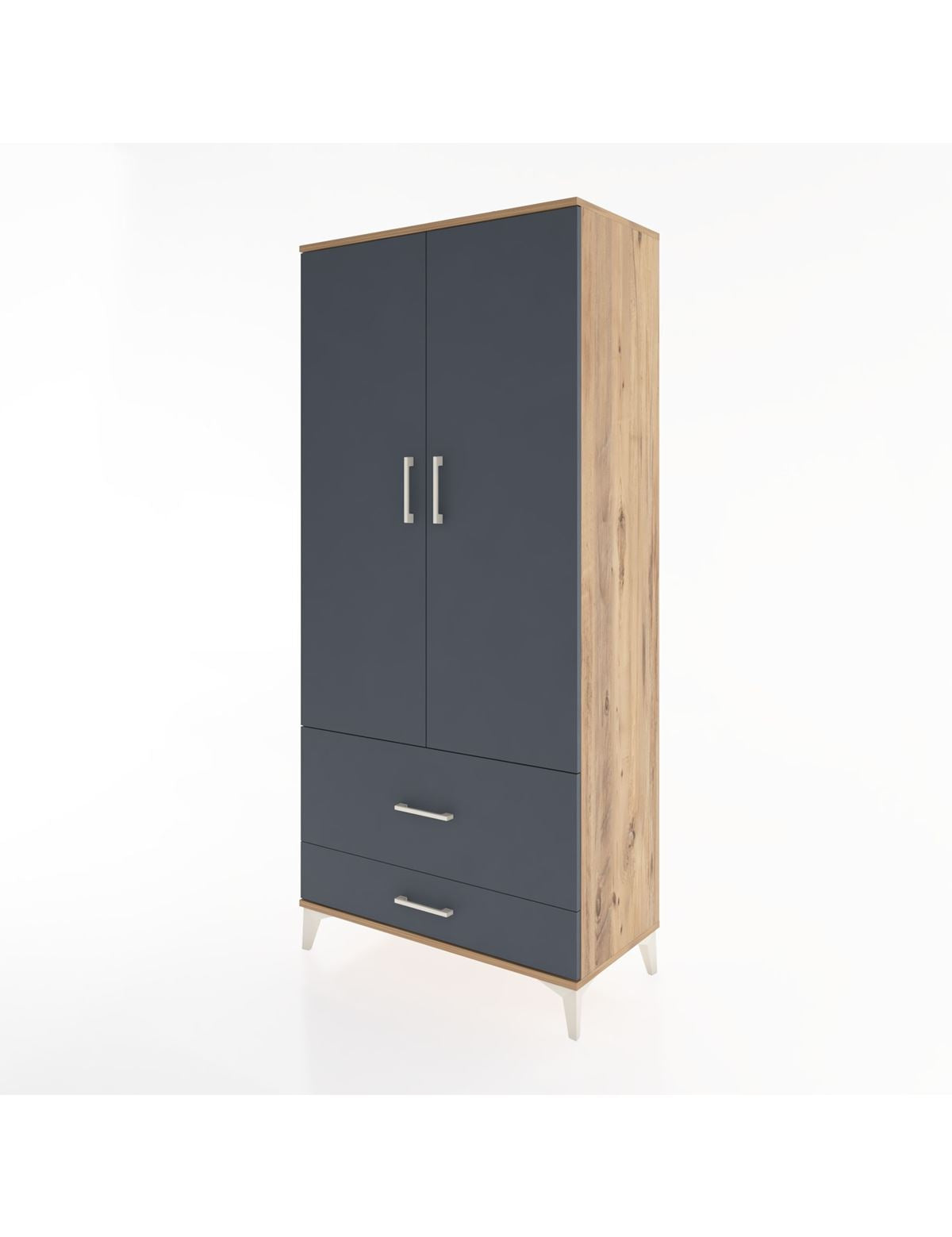 Hyperion Dolap 4 Raflı 2 Çekmeceli 2 Kapaklı 88x44x195 - S60M015V8B
