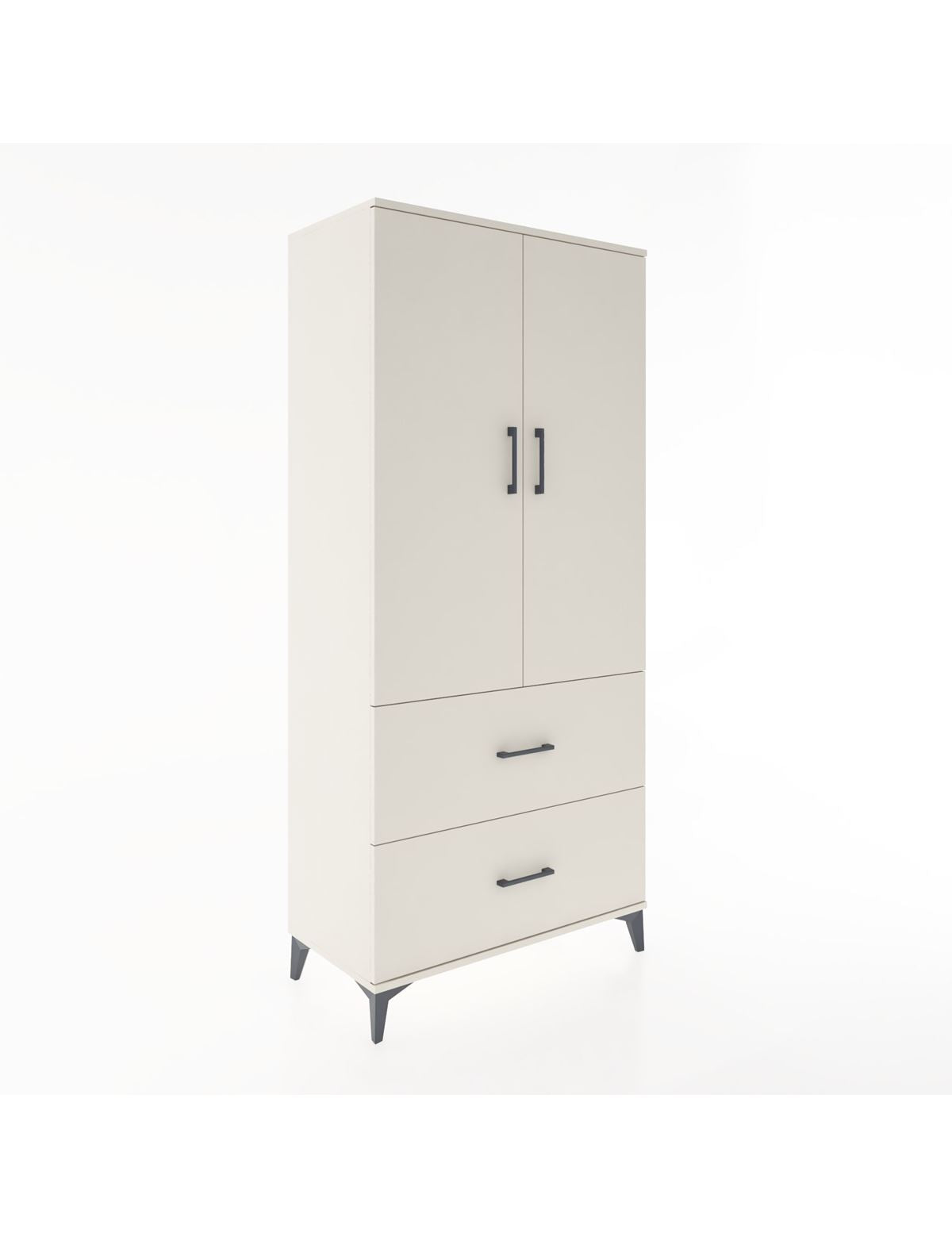 Hyperion Dolap 2 Raflı 2 Çekmeceli 2 Kapaklı 88x44x195 Aytaşı-Aytaşı