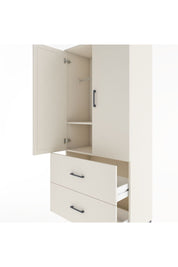 Hyperion Dolap 2 Raflı 2 Çekmeceli 2 Kapaklı 88x44x195 Aytaşı-Aytaşı