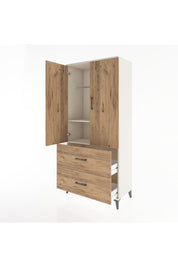 Hyperion Dolap 2 Raflı 2 Çekmeceli 2 Kapaklı 88x44x195 Aytaşı-Çam