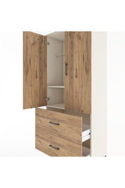 Hyperion Dolap 2 Raflı 2 Çekmeceli 2 Kapaklı 88x44x195 Aytaşı-Çam