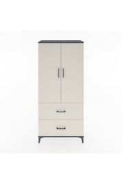 Hyperion Dolap 2 Raflı 2 Çekmeceli 2 Kapaklı 88x44x195 Antrasit-Aytaşı