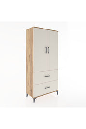Hyperion Dolap 2 Raflı 2 Çekmeceli 2 Kapaklı 88x44x195 Çam-Aytaşı