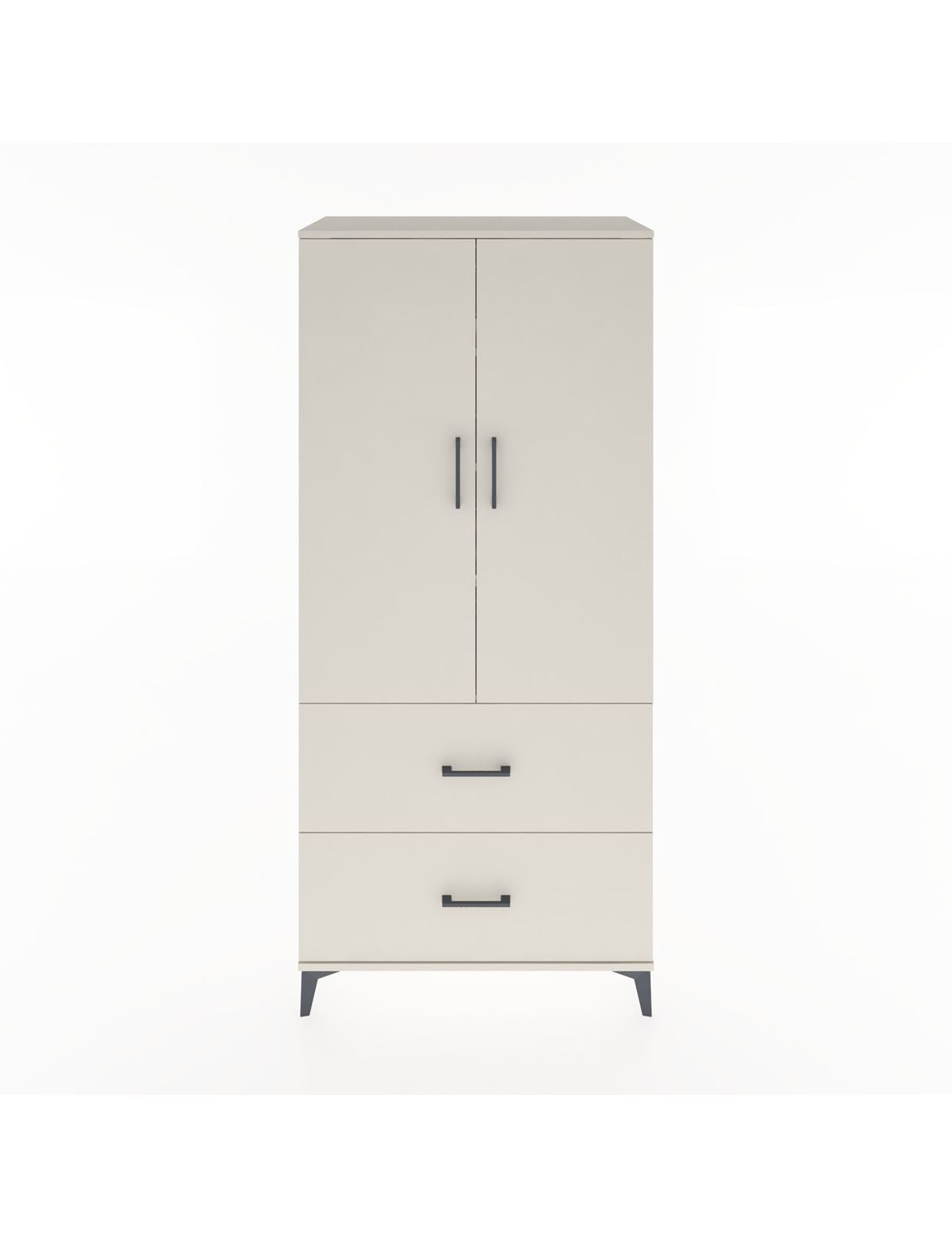 Hyperion Dolap 4 Raflı 2 Çekmeceli 2 Kapaklı 88x44x195 Aytaşı-Aytaşı