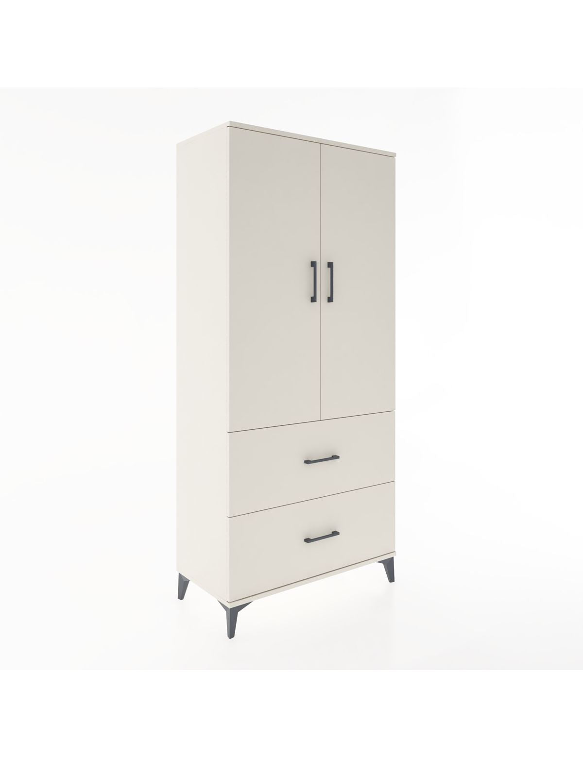 Hyperion Dolap 4 Raflı 2 Çekmeceli 2 Kapaklı 88x44x195 Aytaşı-Aytaşı