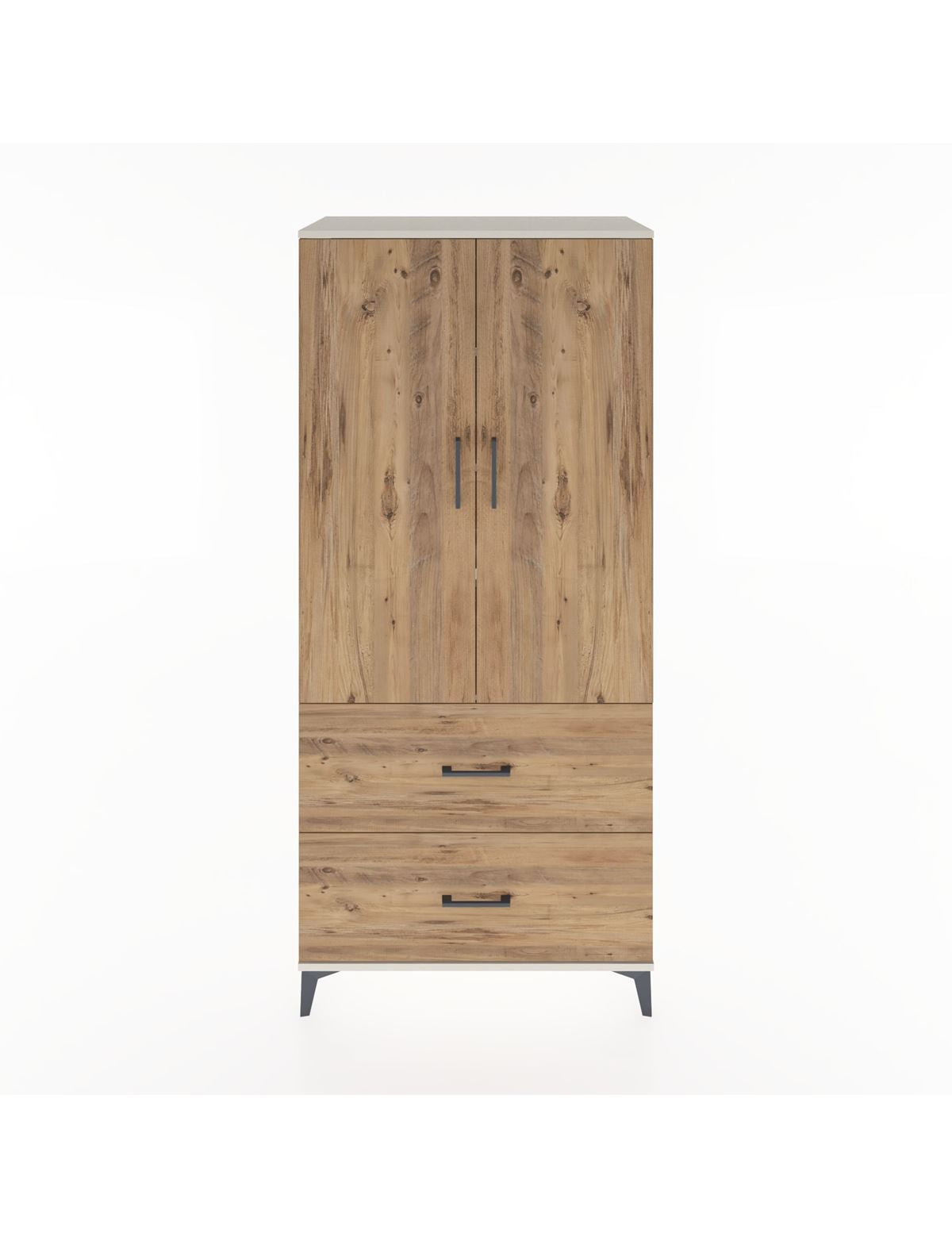 Hyperion Dolap 4 Raflı 2 Çekmeceli 2 Kapaklı 88x44x195 Aytaşı-Çam