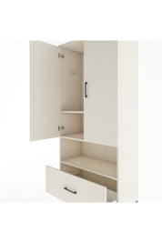Hyperion Dolap 3 Raflı Tek Çekmeceli Tek Askılı 88x44x195 Aytaşı-Aytaşı