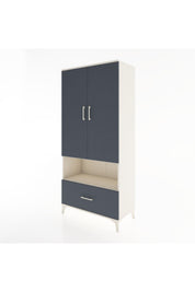 Hyperion Dolap 3 Raflı Tek Çekmeceli Tek Askılı 88x44x195 Aytaşı-Antrasit
