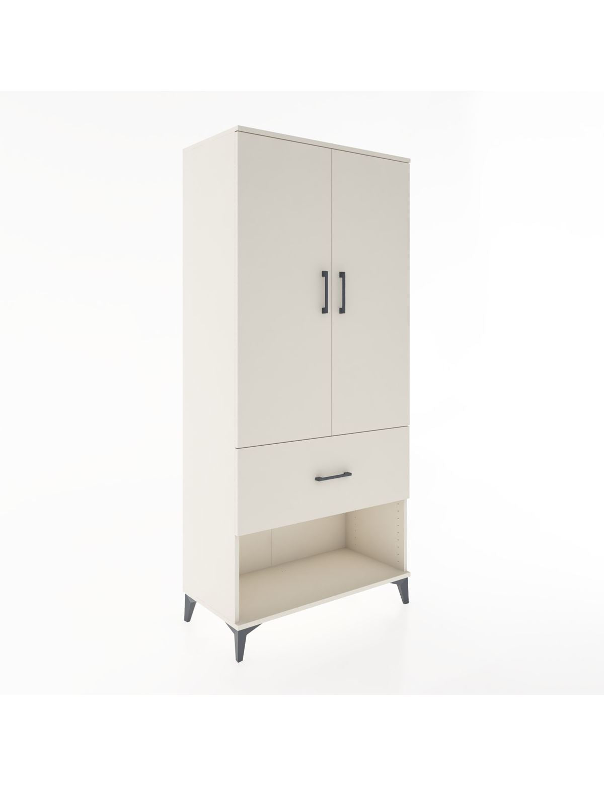 Hyperion Dolap 2 Raflı Tek Çekmeceli Tek Askılı 88x44x195 Aytaşı-Aytaşı