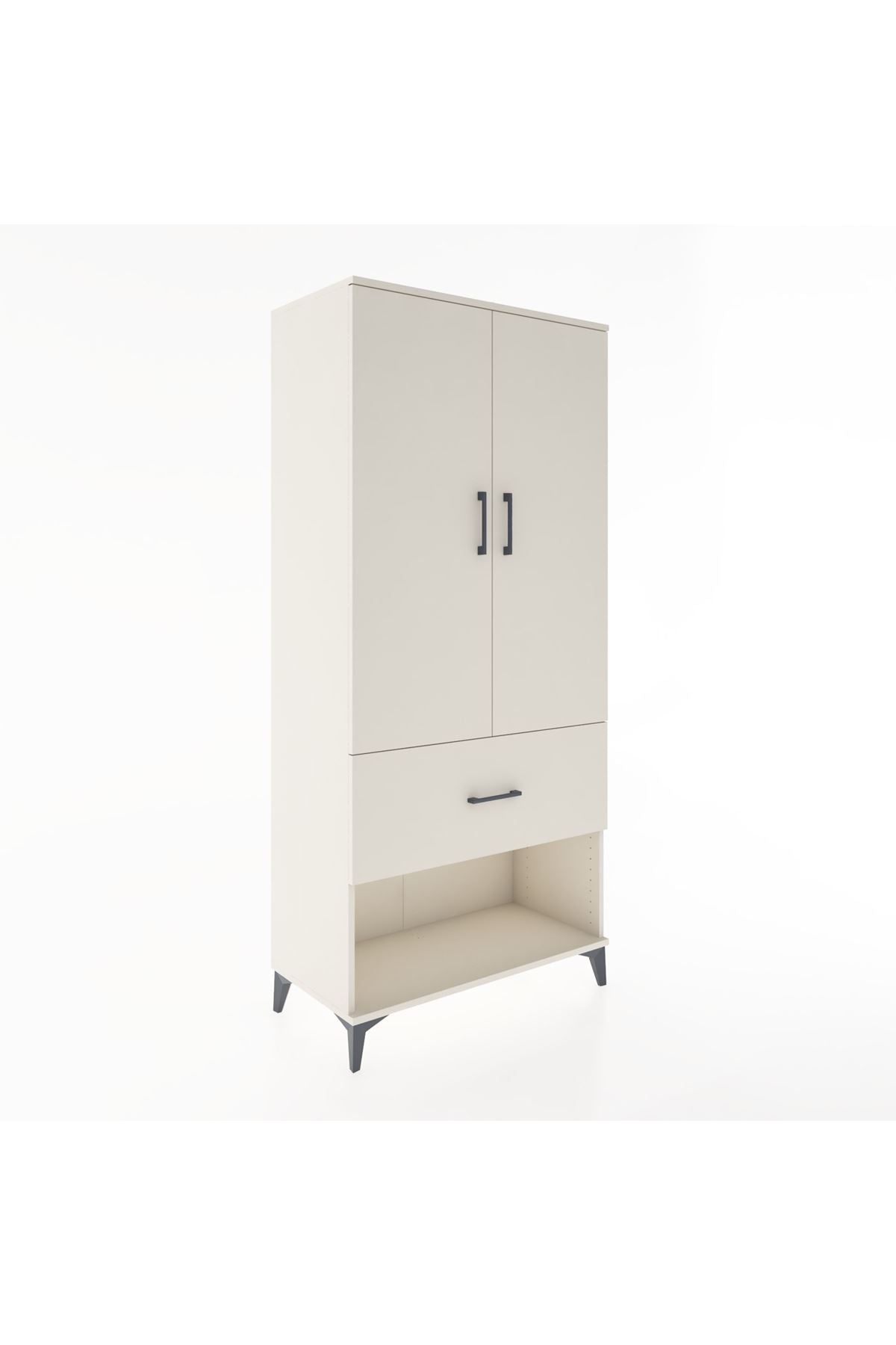 Hyperion Dolap 2 Raflı Tek Çekmeceli Tek Askılı 88x44x195 Aytaşı-Aytaşı