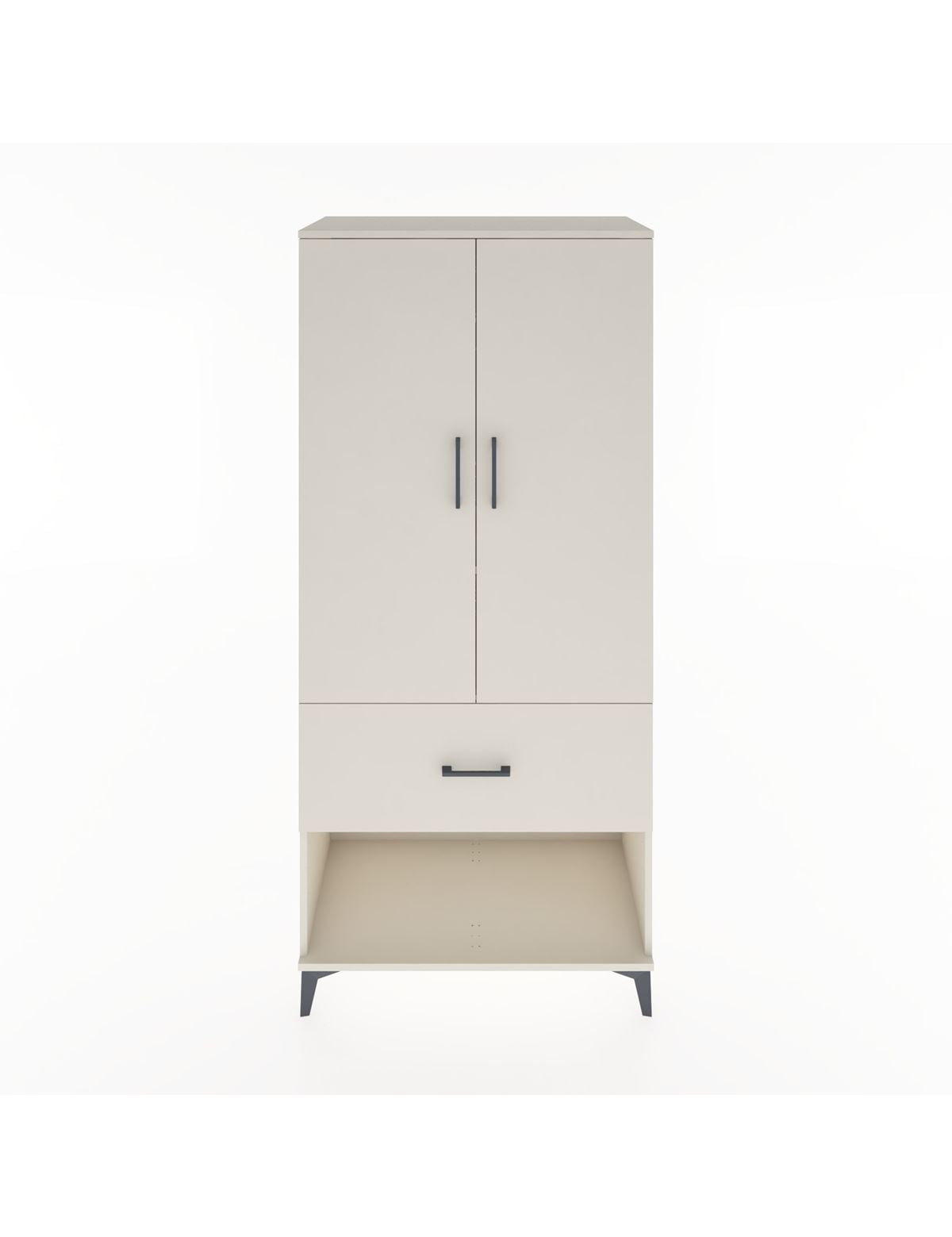 Hyperion Dolap 2 Raflı Tek Çekmeceli Tek Askılı 88x44x195 Aytaşı-Aytaşı